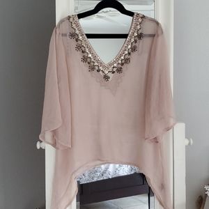 BKE Sheer Blouse.